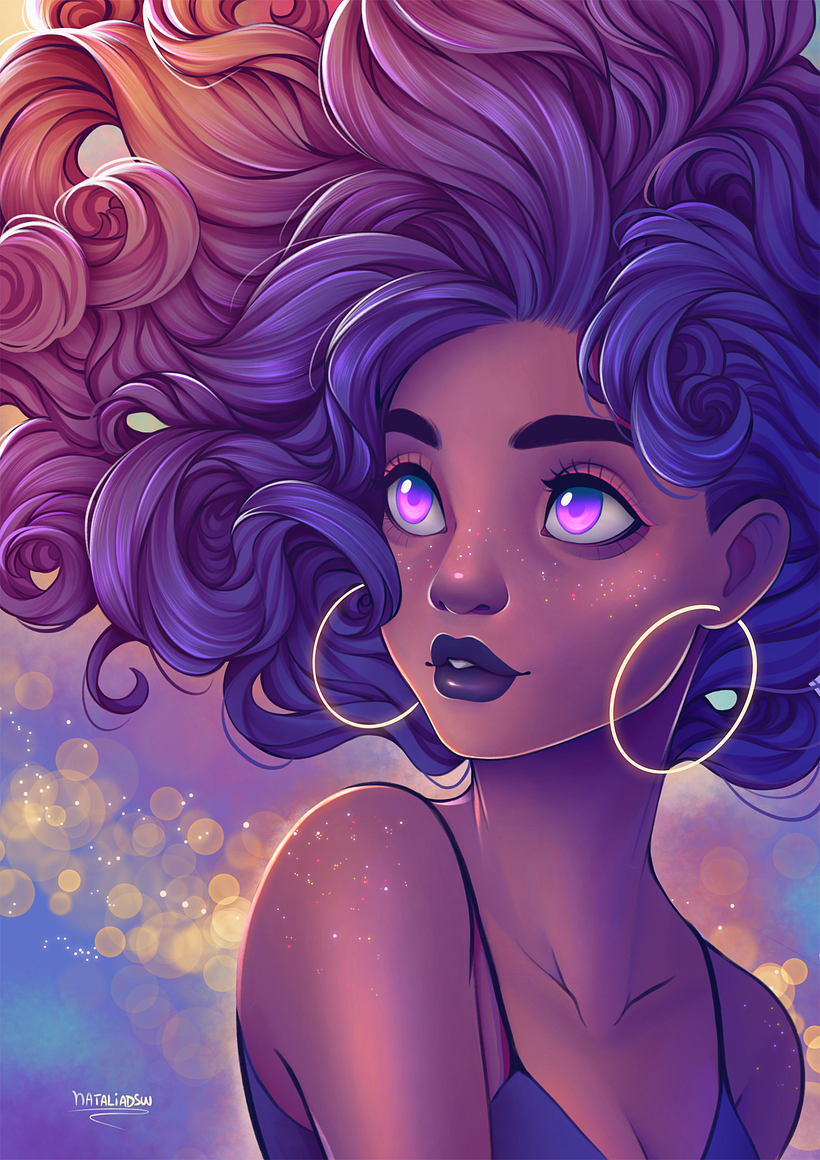 Curly Universe - Diseño digital