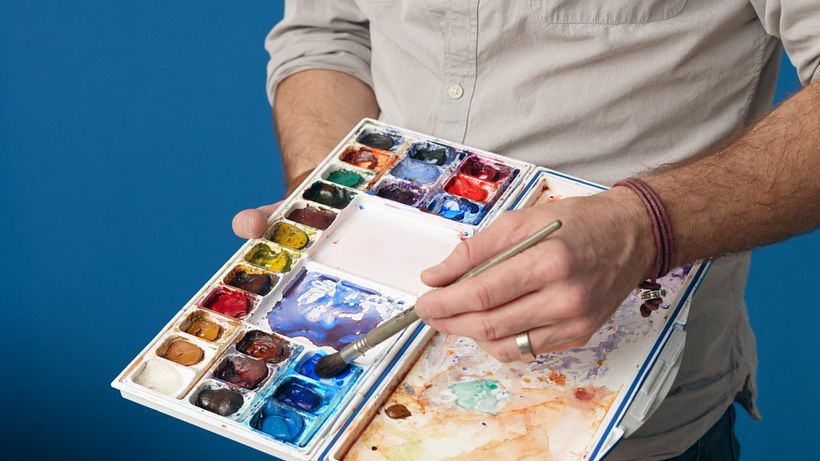 Materials: Watercolor Painting 13