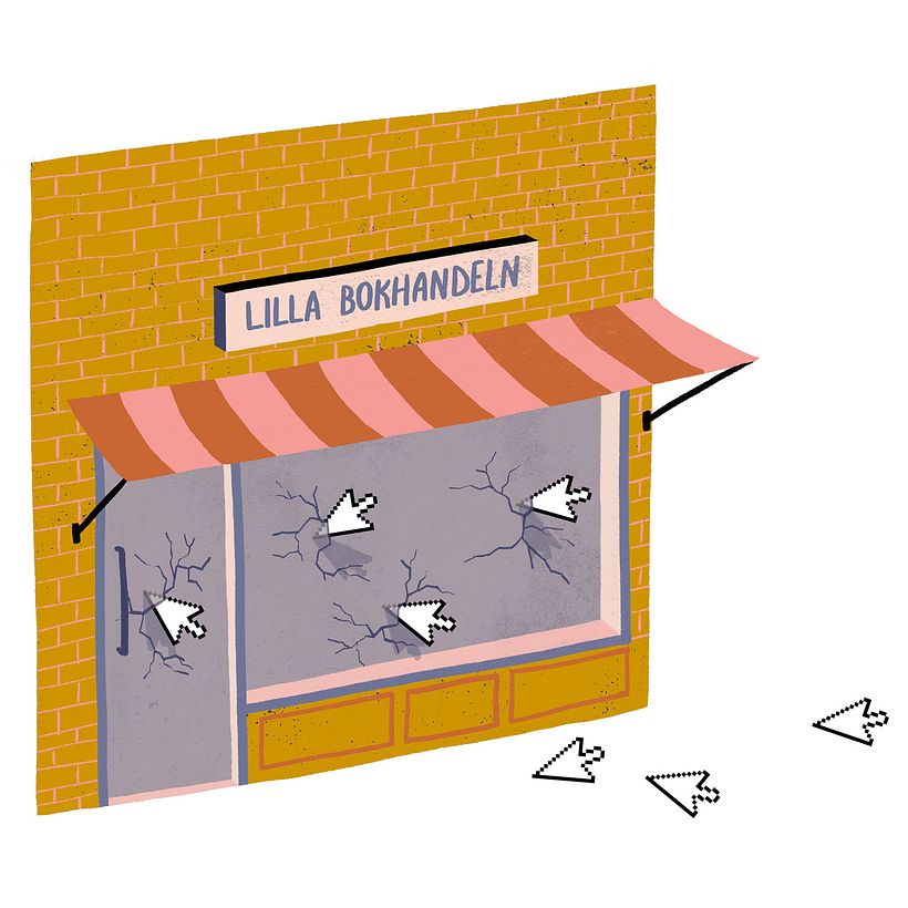 Editorial illustrations: Biblioteksbladet - Traditional illustration
