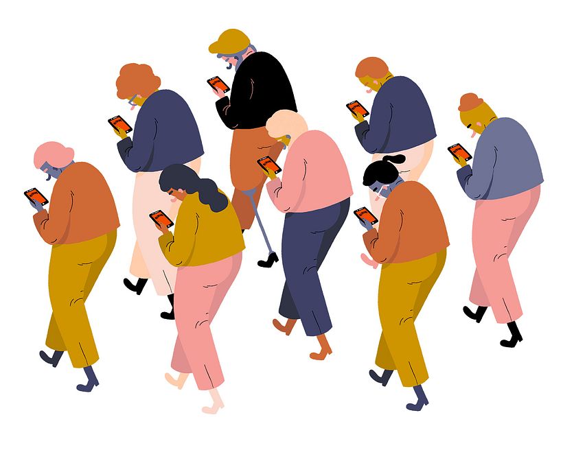 Editorial illustrations: Biblioteksbladet - Traditional illustration