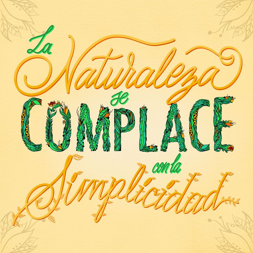 La naturaleza se complace con la simplicidad. "Isaac Newton"