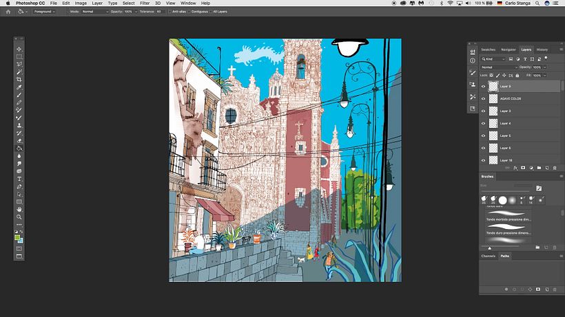 Architectural Illustration Tutorial: How to Add Shadows in Photoshop 7