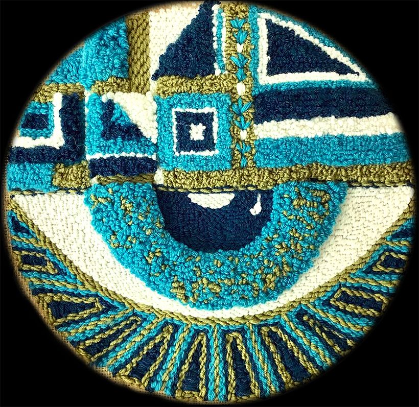 "Giant's Eye" - Final project : Punch needle XL