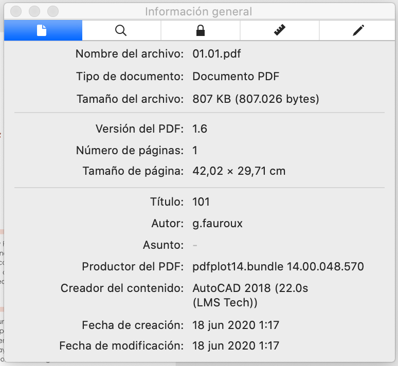 Visor de PDF mostrando que el documento PDF que arrastro a indesign es también un A3.