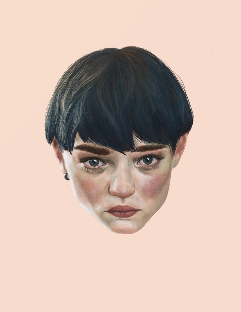 The image before adding the graphic elements & background.