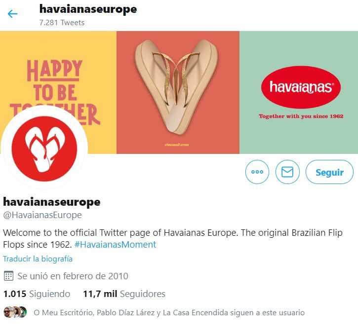 Trabaje para la agencia de marketing digital 4one Pathfinders llevando entre otras cuentas la de la empresa Havaianas.