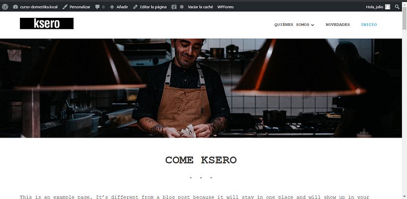 Mi Proyecto del curso: Creación de una web profesional con WordPress 0