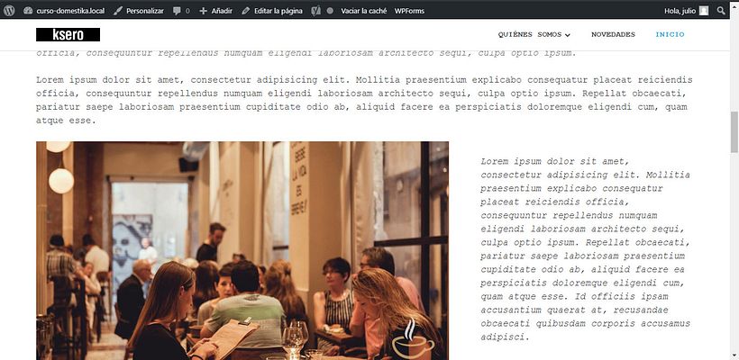 Mi Proyecto del curso: Creación de una web profesional con WordPress 3