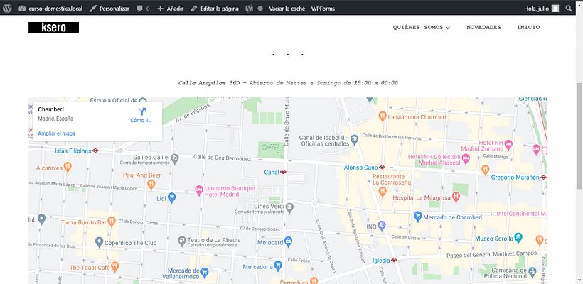 Mi Proyecto del curso: Creación de una web profesional con WordPress 9