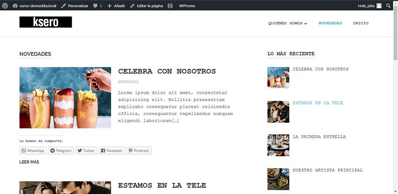 Mi Proyecto del curso: Creación de una web profesional con WordPress 13