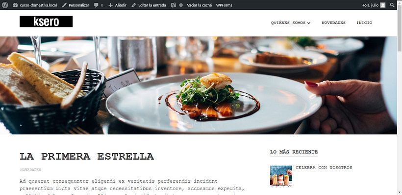 Mi Proyecto del curso: Creación de una web profesional con WordPress 14