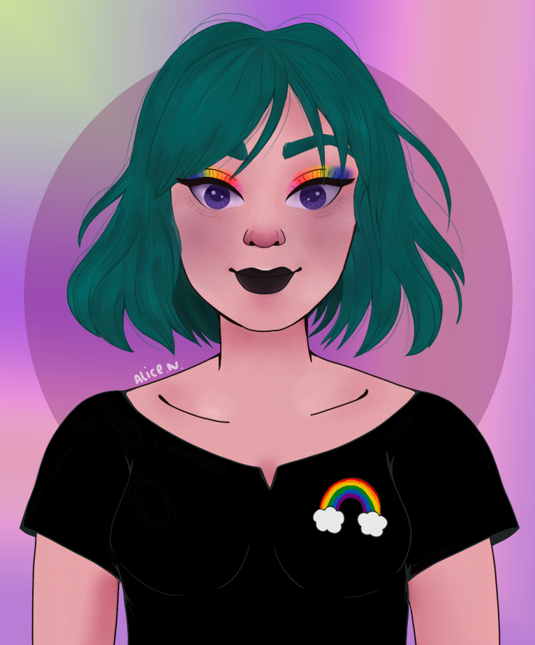 Meu projeto do curso: Retrato de personagens femininas com Procreate -1