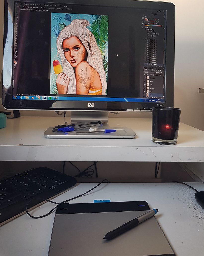 Probando mil maneras con Photoshop