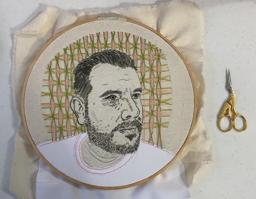Mi Proyecto del curso: Creación de retratos bordados 3