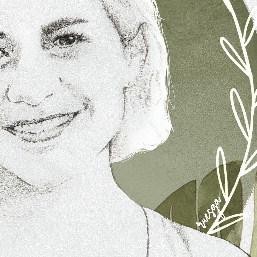 mariaruesgam_Proyecto del curso: Retrato con lápiz, técnicas de color y Photoshop 0