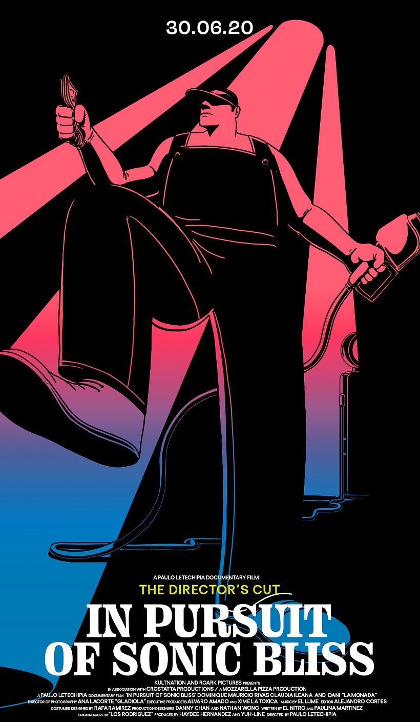 Este es el cartel final con la ilustración terminada.