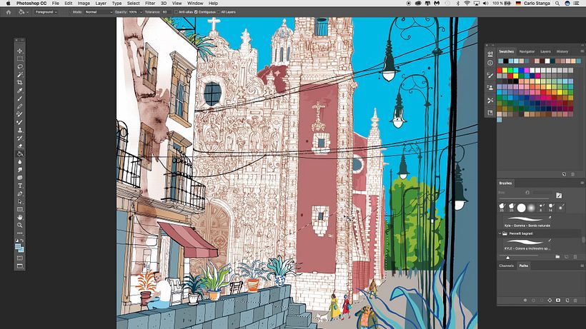 Tutorial Ilustración arquitectónica: cómo añadir sombras en Photoshop 3