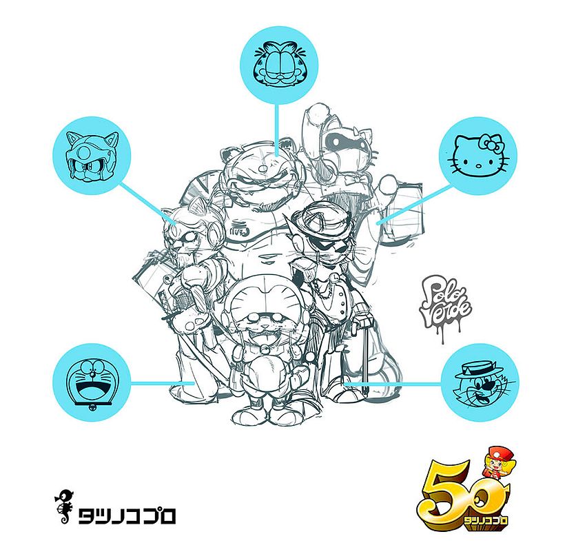 Samurai Pizza Cats / Tatsunoko 50th anniversary 3