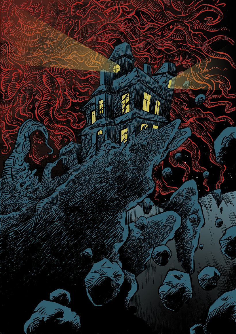 Cover illustration. Creative process follows: