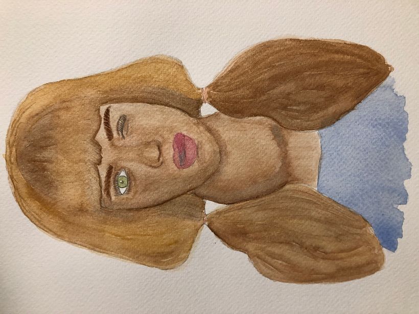Mi Proyecto del curso: Retrato ilustrado en acuarela 3