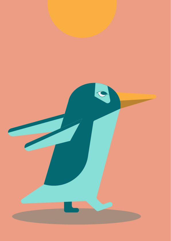 Pinguino Gentoo de la Antartica