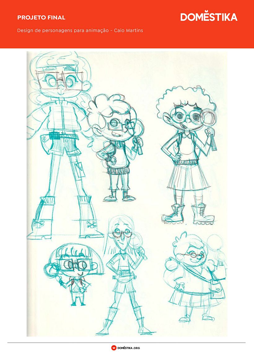 Character Design with Caio Martins - Chloe Design - Traditional illustration