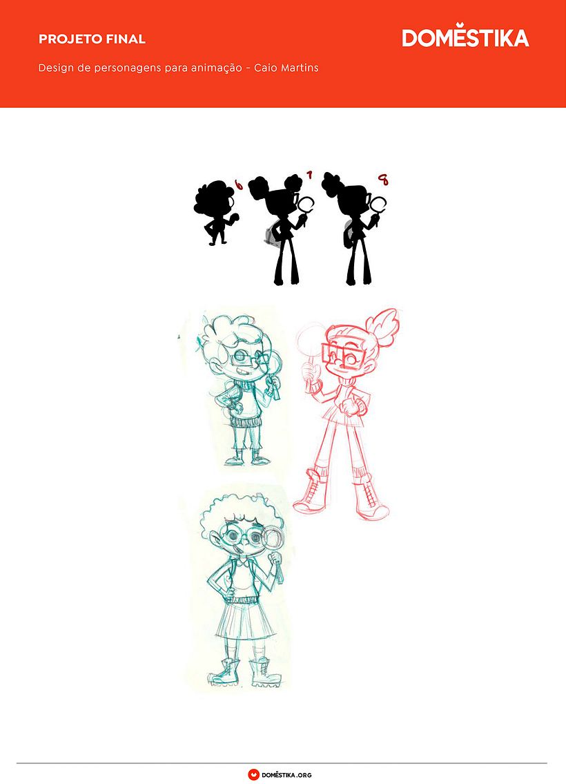 Character Design with Caio Martins - Chloe Design - Traditional illustration