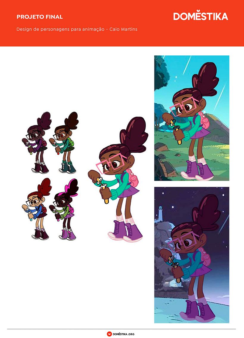 Character Design with Caio Martins - Chloe Design - Traditional illustration