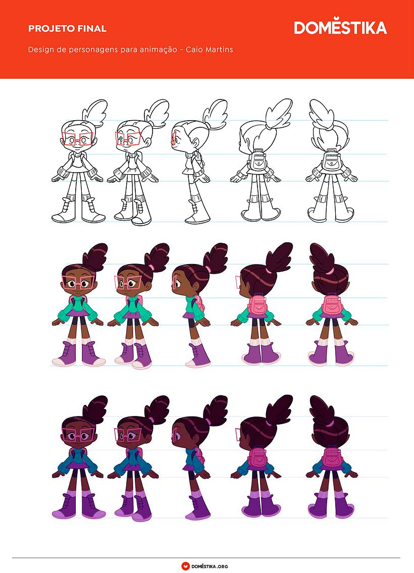 Character Design with Caio Martins - Chloe Design - Traditional illustration