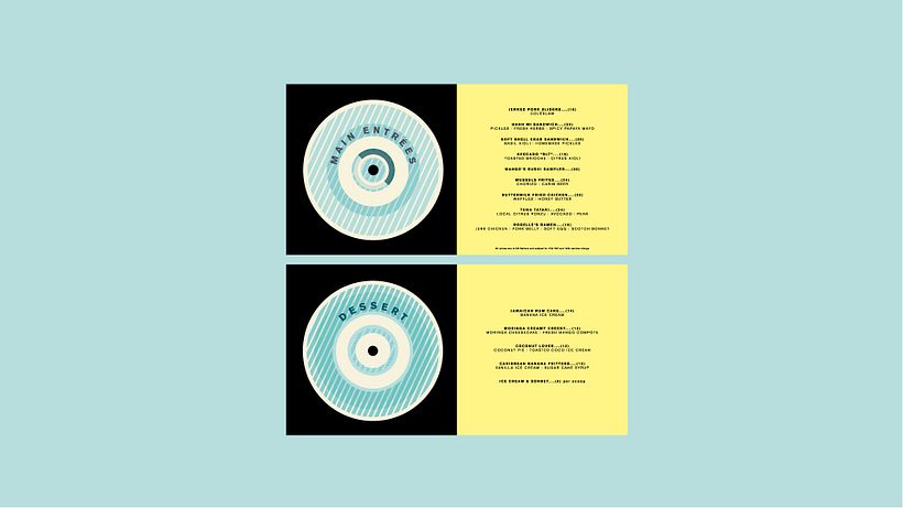 Páginas interiores menú comidas