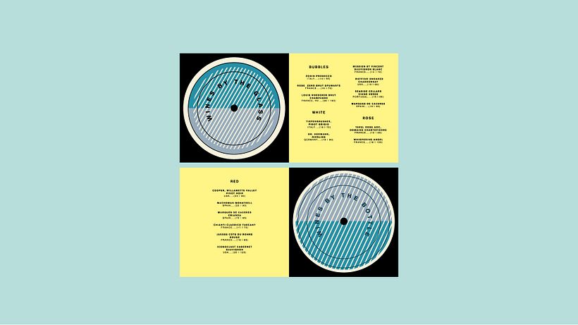 Interiores menú vinos