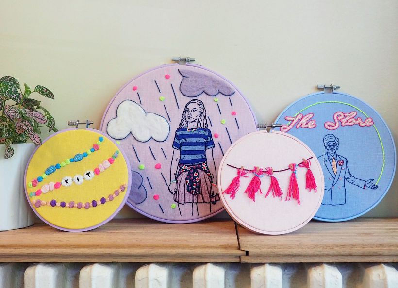 Brie Larson Commission - Group Shot of pieces - Unicorn Store  - 2019