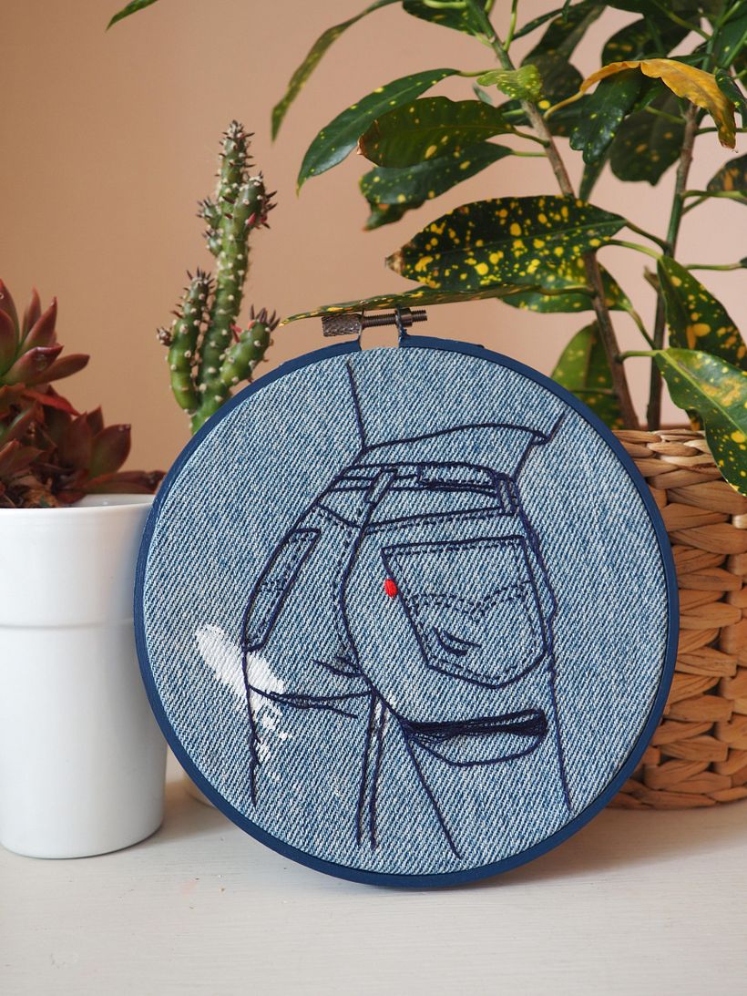 Levi's vintage - Brodé à la main sur denim vintage - 2017