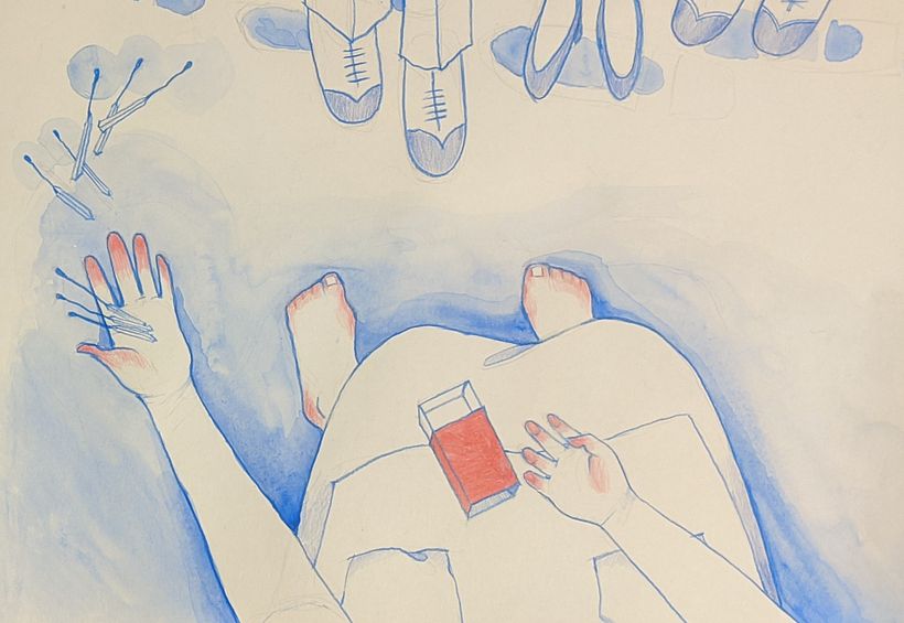 "'She wanted to warm herself', the people said."