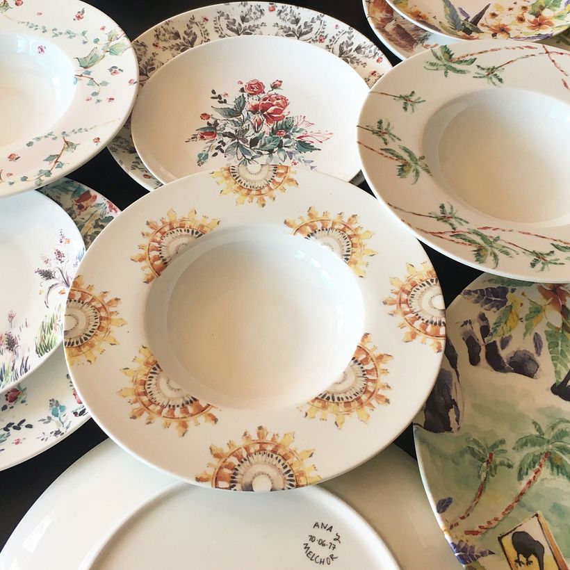 Vajillas estampadas 14