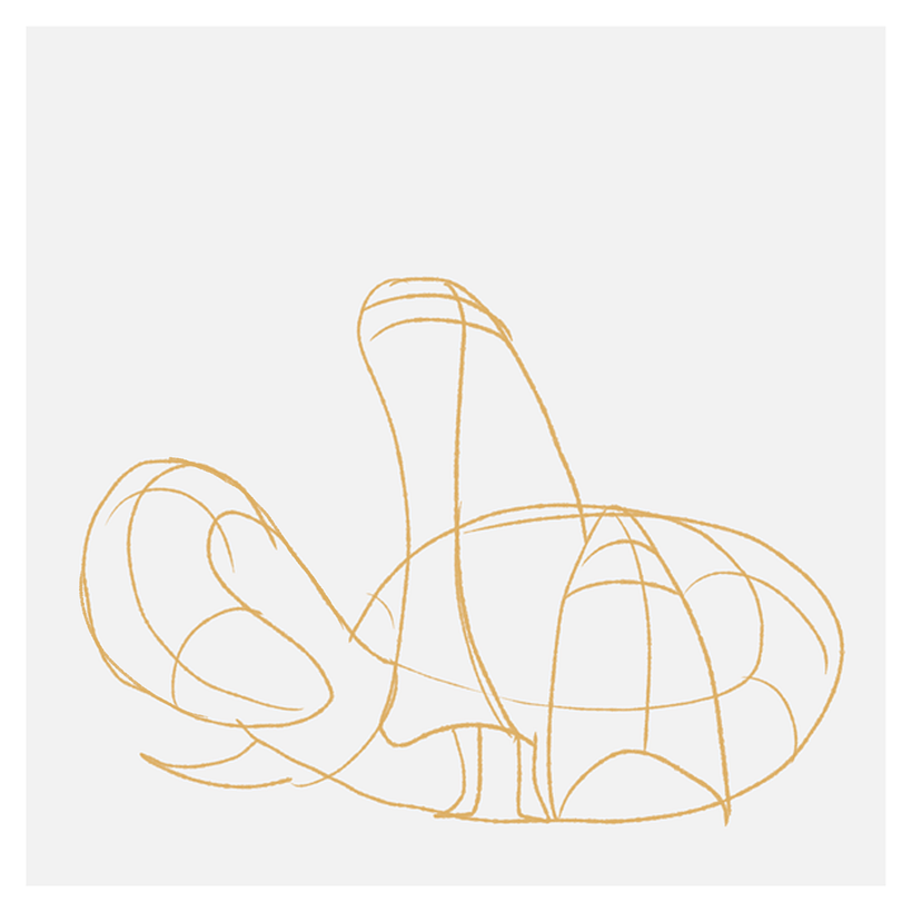 de las cosas mas interesantes del curso fue la simplificación de las formas y el buscar en ellas a personajes desconocidos.  