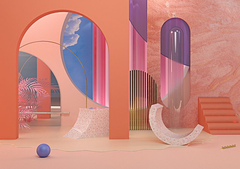 My project in Abstract Compositions with Cinema 4D course -1