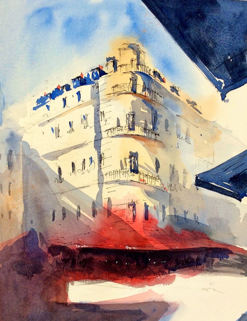 My project in Architectural Sketching with Watercolor and Ink course 0