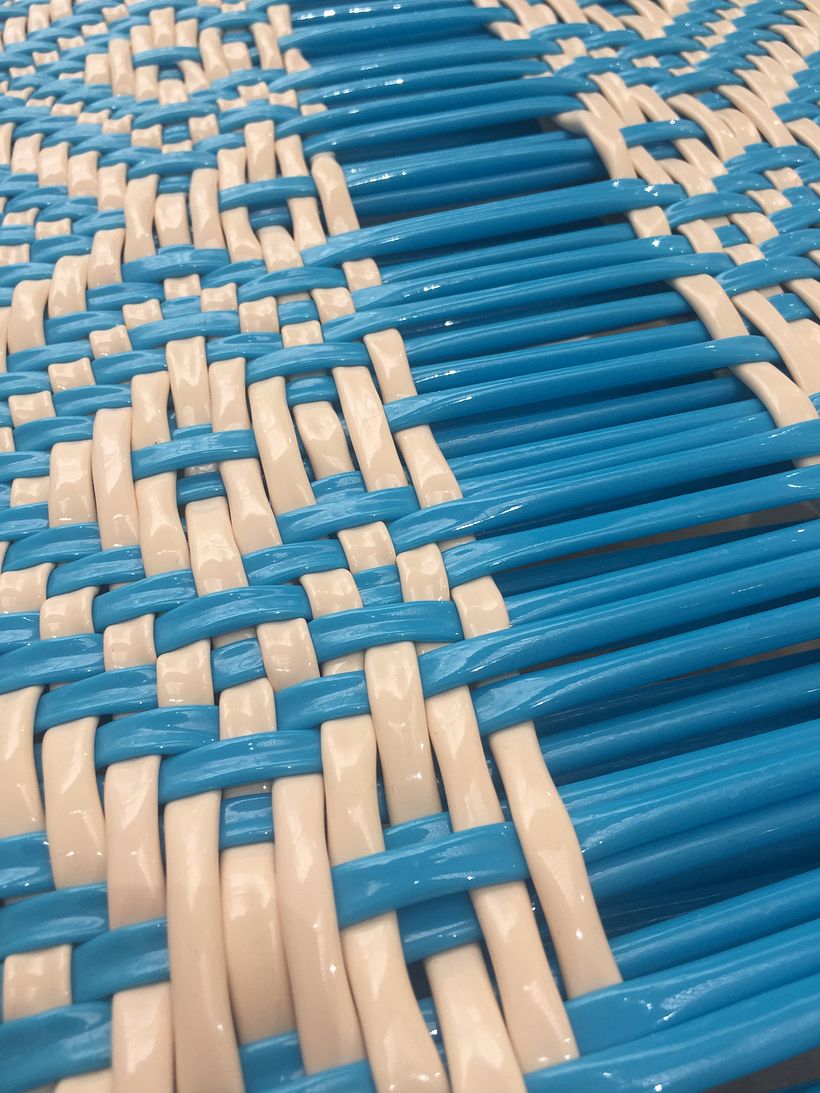 Carolina Ortega, PVC cord weaving