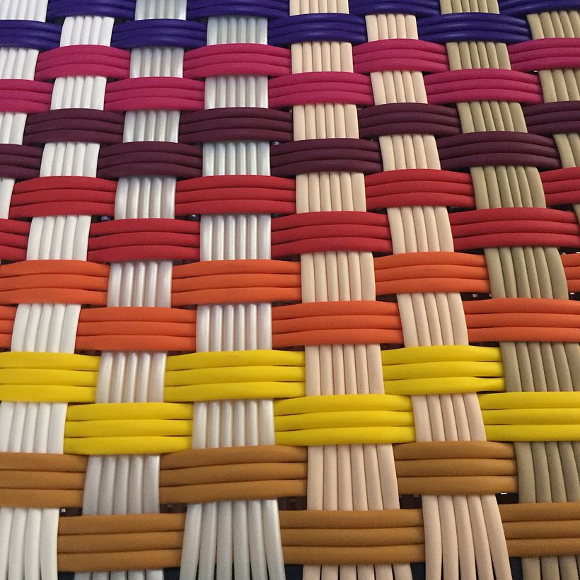 Carolina Ortega, PVC cord weaving