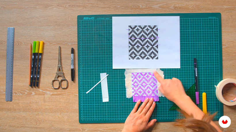 Process for creating a pattern, Carolina Ortega