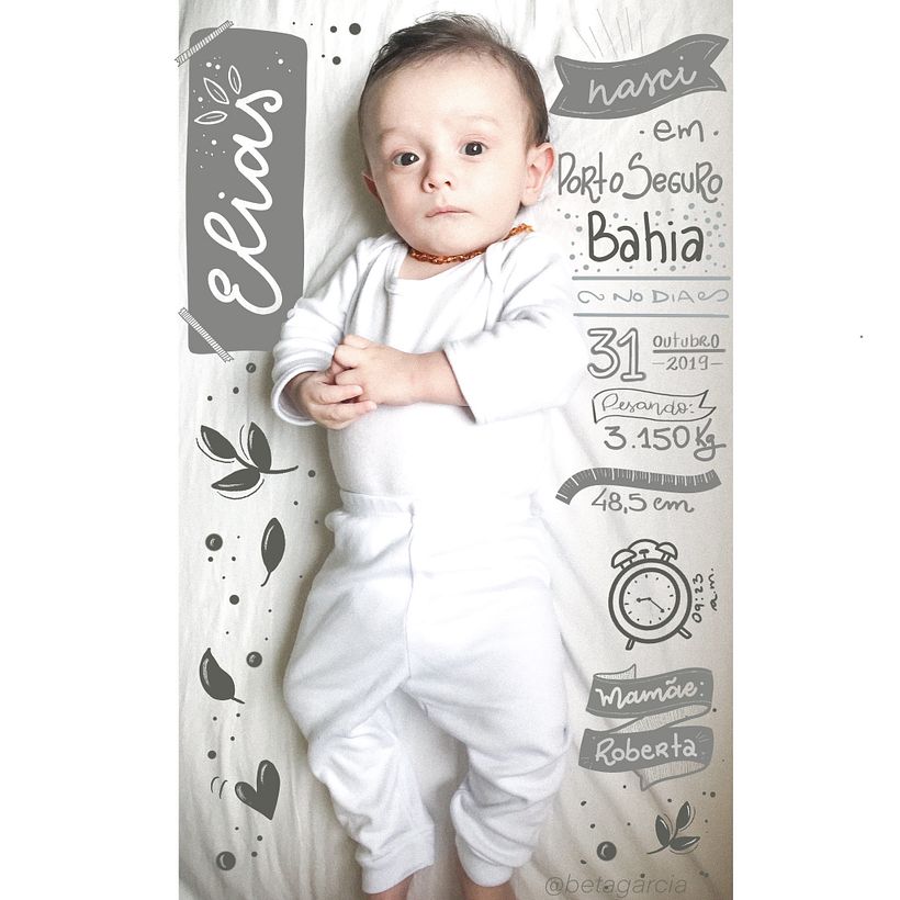 Meu projeto de intervenção de fotos de bebês e pets com Procreate.