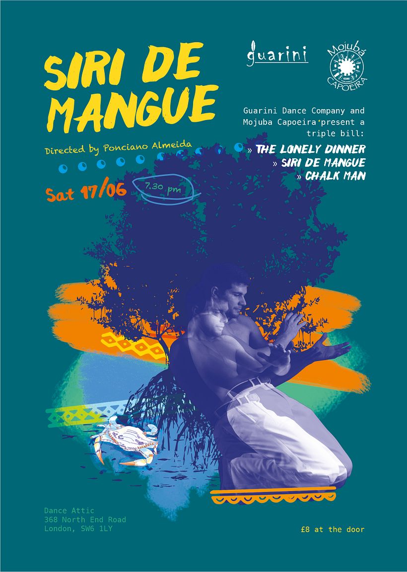 Siri de Mangue, cartel del espectáculo de baile 