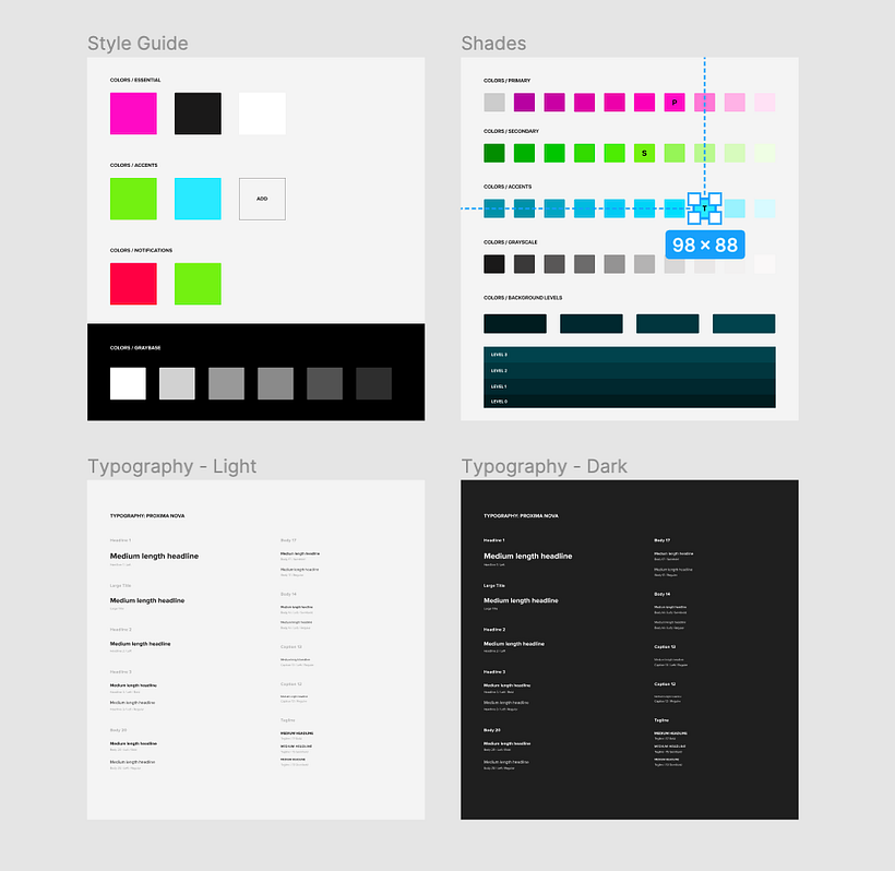 My Style Guide for social video app for iOS 0