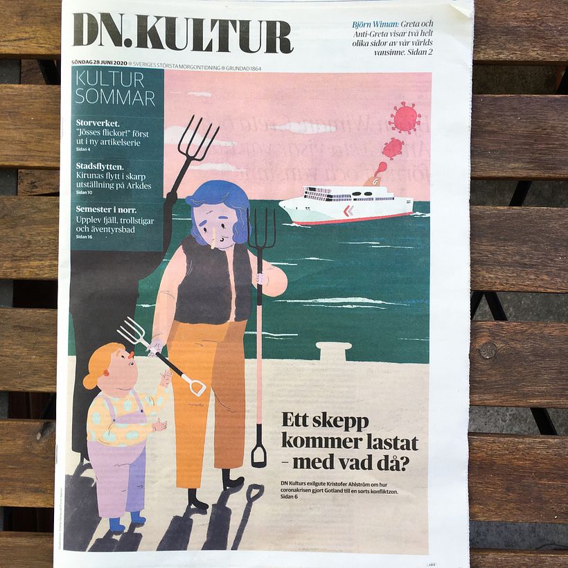 Editorial illustrations: Dagens Nyheter 0