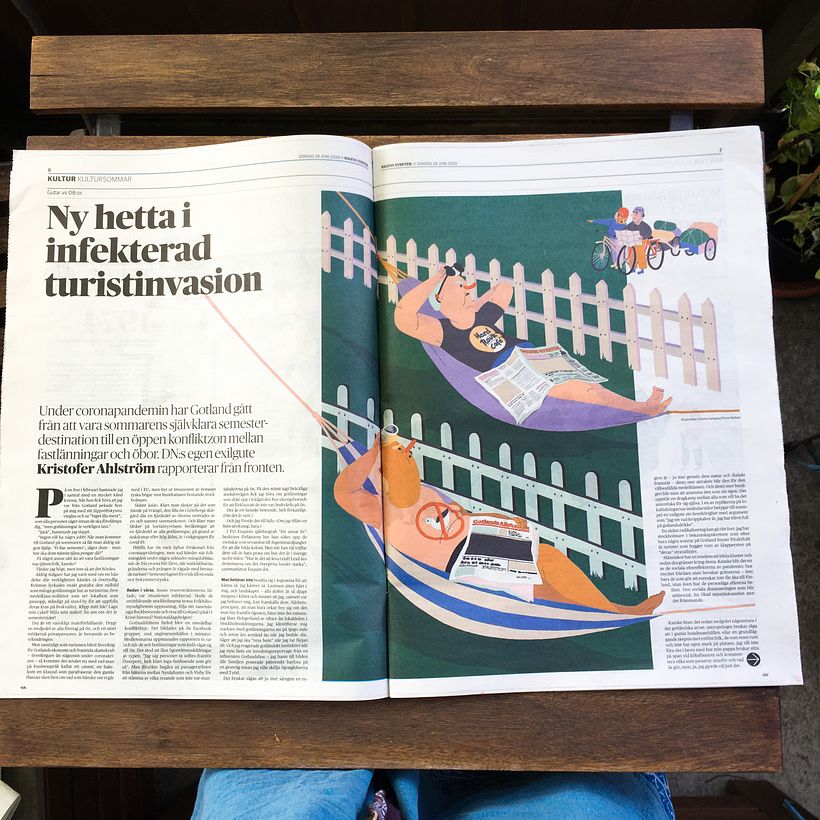 Editorial illustrations: Dagens Nyheter 2
