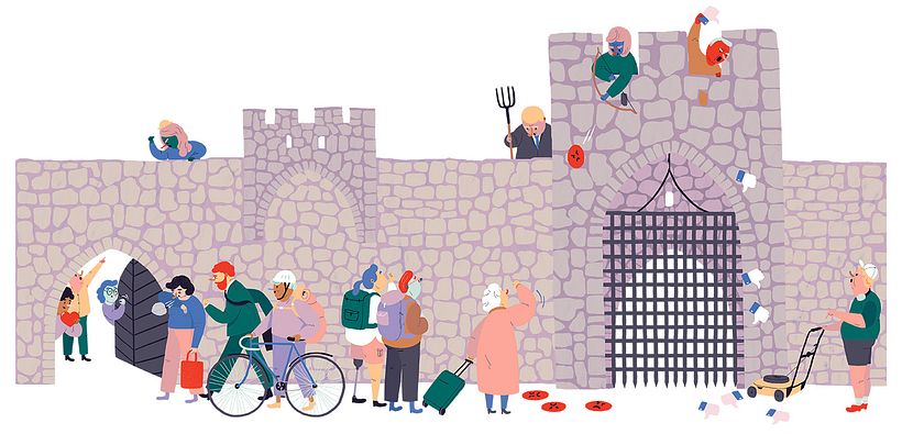 Editorial illustrations: Dagens Nyheter 5