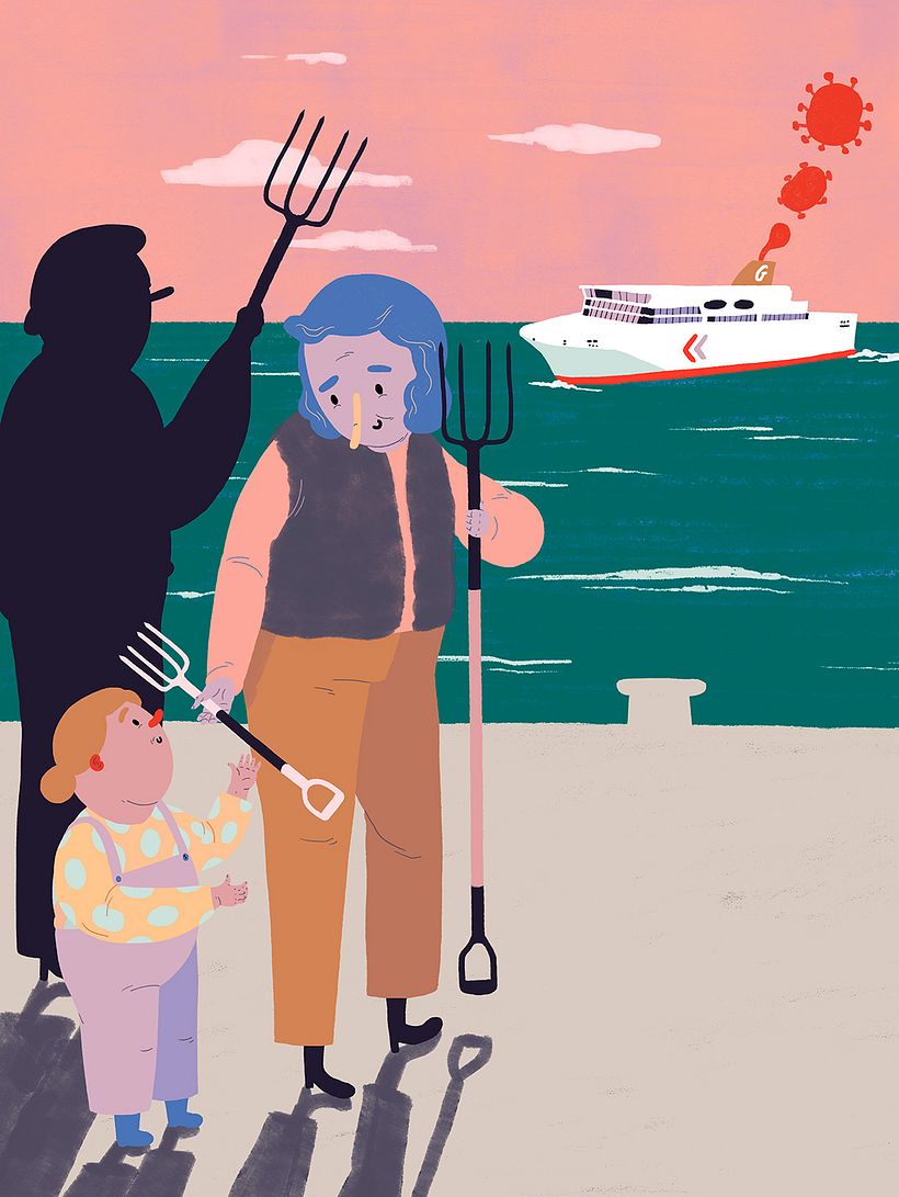 Editorial illustrations: Dagens Nyheter 1