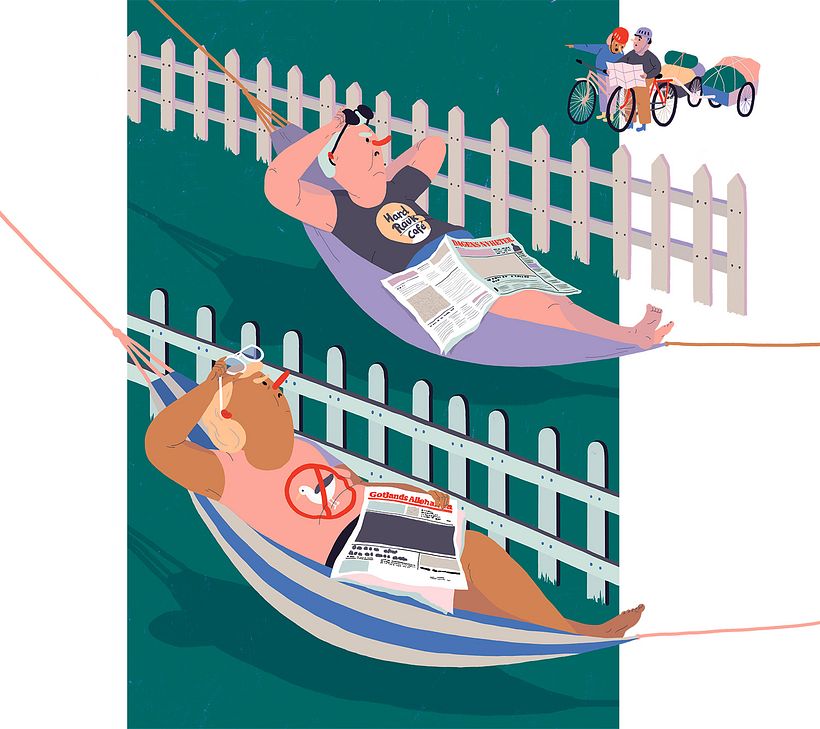 Editorial illustrations: Dagens Nyheter 3