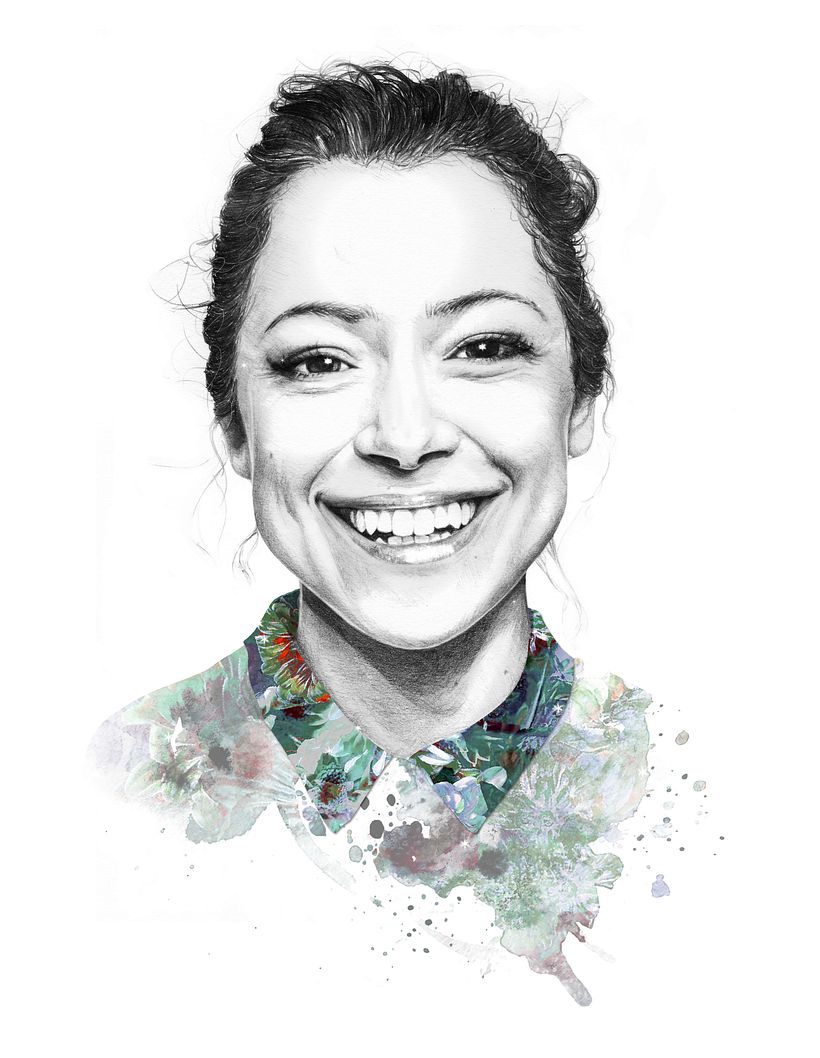 Self directed work - Portrait of Tatiana Maslany -1